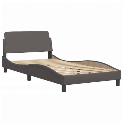 Krevet s madracem sivi 100 x 200 cm od umjetne kože Siva 100 x 200 cm Cijena