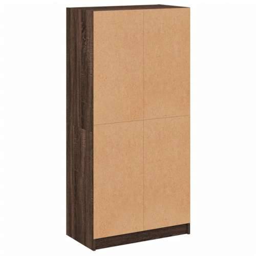 Visoka komoda s vratima 68x37x142 cm konstruirano drvo - Smeđi hrast 1 68 cm Cijena