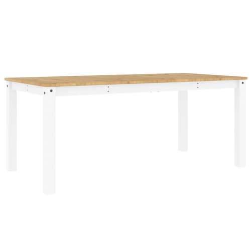 Blagovaonski stol Panama bijeli 180x90x75 cm masivna borovina - 1 Bijela 180 cm Cijena