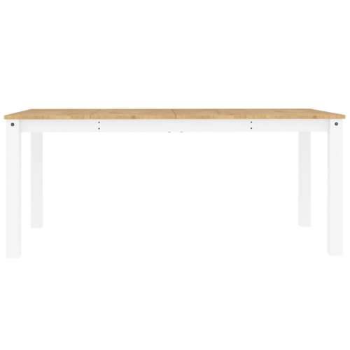 Blagovaonski stol Panama bijeli 180x90x75 cm masivna borovina - 1 Bijela 180 cm Cijena