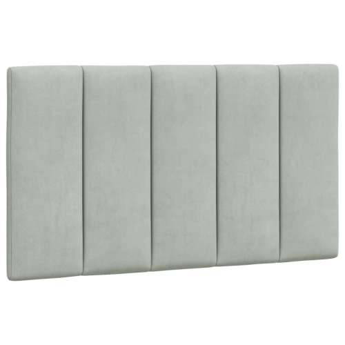 Krevet s madracem svjetlosivi 80 x 200 cm baršunasti - Svjetlosiva 80 x 200 cm Cijena