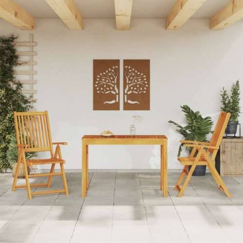 Vrtna garnitura - 3-dijelni vrtni blagovaonski set od masivnog bagremovog drva - 110 x 55 x 75 cm 2 Cijena