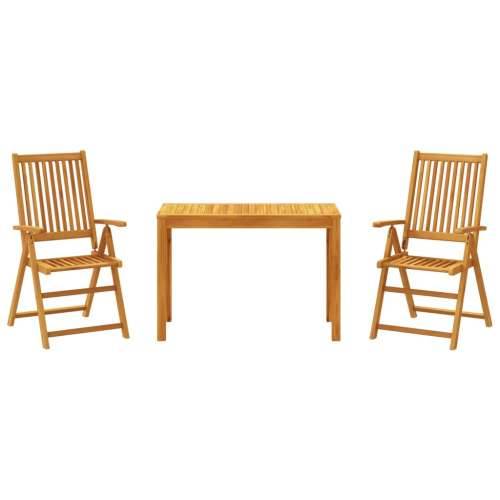 Vrtna garnitura - 3-dijelni vrtni blagovaonski set od masivnog bagremovog drva - 110 x 55 x 75 cm 2 Cijena