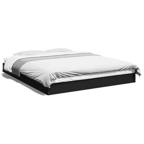 Okvir za krevet crni 150x200 cm konstruirano drvo - Crna 150 x 200 cm 17 cm Cijena