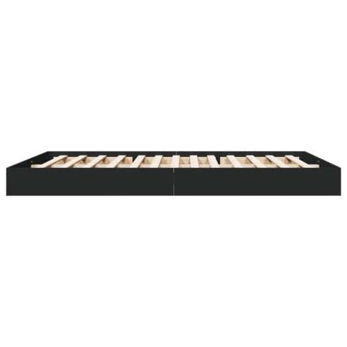 Okvir za krevet crni 150x200 cm konstruirano drvo - Crna 150 x 200 cm 17 cm Cijena