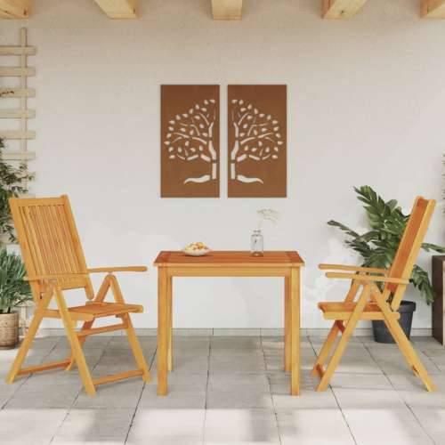 Vrtna garnitura - 3-dijelni vrtni blagovaonski set od masivnog bagremovog drva - 85 x 85 x 74 cm 2 Cijena