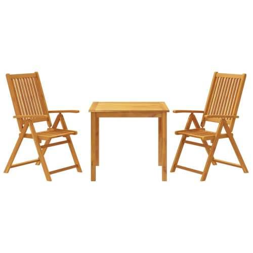 Vrtna garnitura - 3-dijelni vrtni blagovaonski set od masivnog bagremovog drva - 85 x 85 x 74 cm 2 Cijena