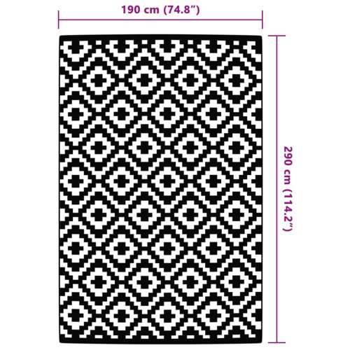 Vanjski tepih ARAKIL sivi 190x290 cm PP - Bijela i svijetlo siva 190 x 290 cm 1 Cijena