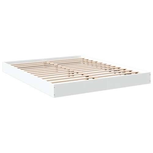 Okvir za krevet bijeli 150x200 cm konstruirano drvo Bijela 150 x 200 cm 17 cm Cijena