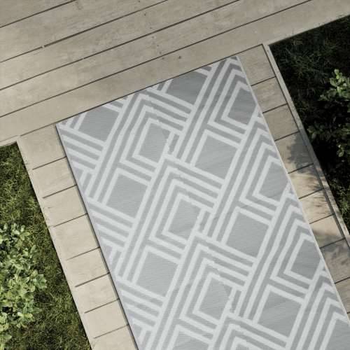 Vanjski tepih ARAKIL sivi 80x250 cm PP - Prugasto siva 80 x 250 cm 1 Cijena