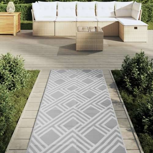 Vanjski tepih ARAKIL sivi 80x250 cm PP - Prugasto siva 80 x 250 cm 1 Cijena