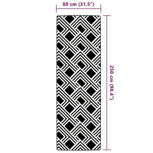 Vanjski tepih ARAKIL sivi 80x250 cm PP - Prugasto siva 80 x 250 cm 1 Cijena
