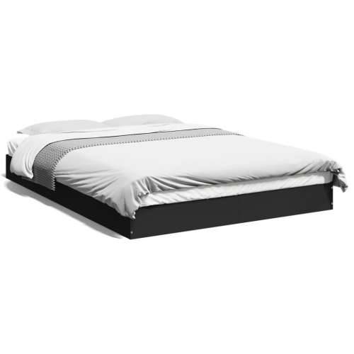 Okvir za krevet crni 120x190 cm konstruirano drvo - Crna 120 x 190 cm 17 cm Cijena