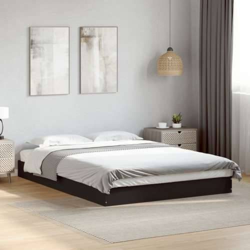 Okvir za krevet crni 120x190 cm konstruirano drvo - Crna 120 x 190 cm 17 cm Cijena