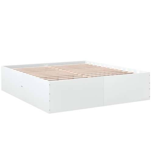Okvir za krevet bijeli 180 x 200 cm konstruirano drvo - Bijela 180 x 200 cm 45 cm Cijena