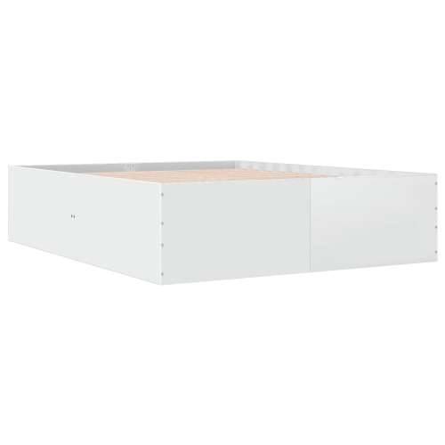Okvir za krevet bijeli 160x200 cm konstruirano drvo - Bijela 160 x 200 cm 45 cm Cijena