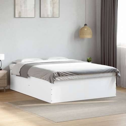 Okvir za krevet bijeli 150x200 cm konstruirano drvo - Bijela 150 x 200 cm 45 cm Cijena