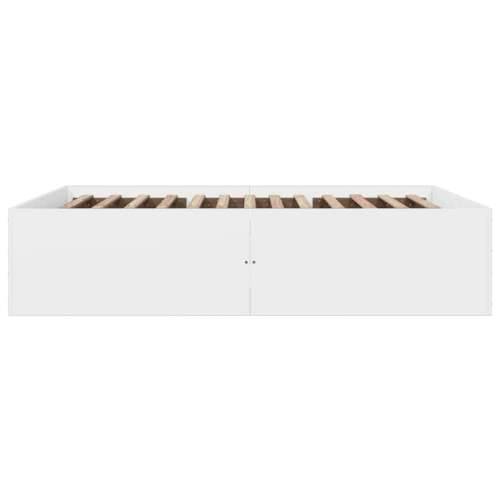 Okvir za krevet bijeli 150x200 cm konstruirano drvo - Bijela 150 x 200 cm 45 cm Cijena