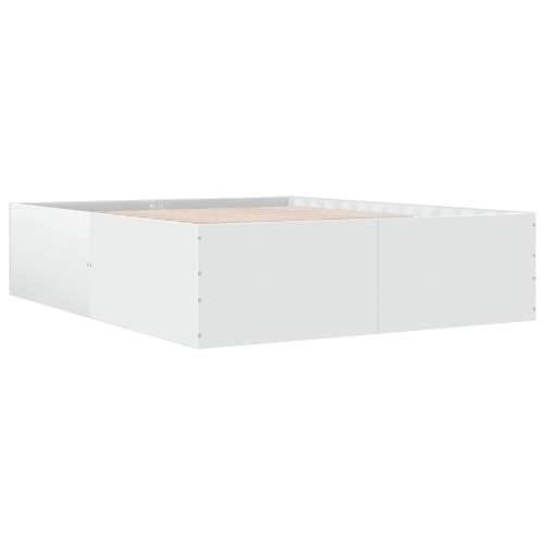 Okvir za krevet bijeli 150x200 cm konstruirano drvo - Bijela 150 x 200 cm 45 cm Cijena