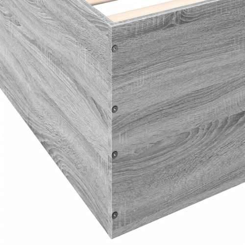 Okvir za krevet boja hrasta 150x200 cm od konstruiranog drva - Sivi hrast sonoma 150 x 200 cm 45 cm Cijena