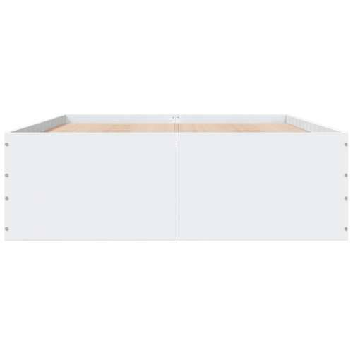 Okvir kreveta bijeli 140 x 200 cm od konstruiranog drva - Bijela 140 x 200 cm 45 cm Cijena