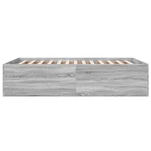Okvir kreveta siva boja hrasta 140 x 200 cm konstruirano drvo - Sivi hrast sonoma 140 x 200 cm 45 cm Cijena