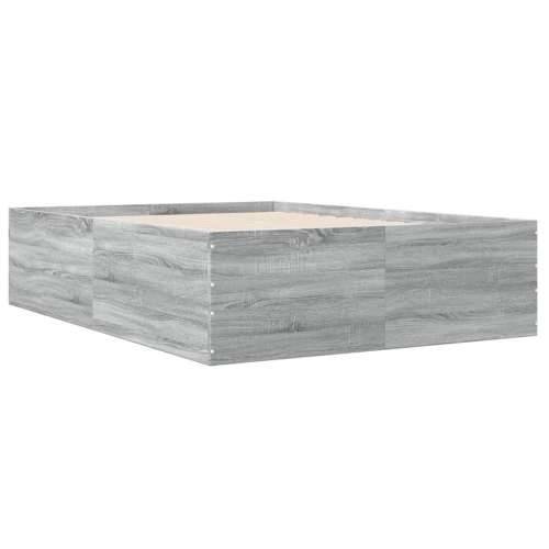 Okvir kreveta siva boja hrasta 140 x 200 cm konstruirano drvo - Sivi hrast sonoma 140 x 200 cm 45 cm Cijena