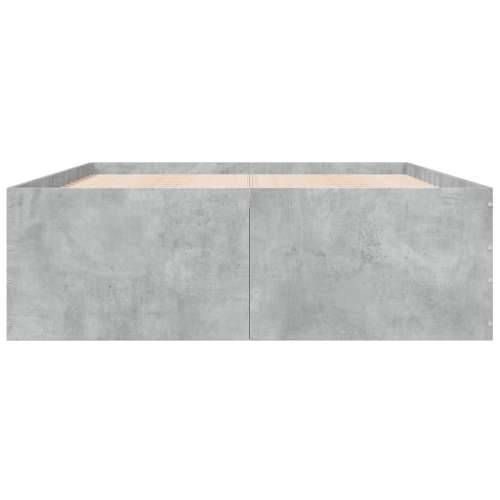 Okvir kreveta boja betona 140x190 cm od konstruiranog drva - Beton siva 140 x 190 cm 45 cm Cijena