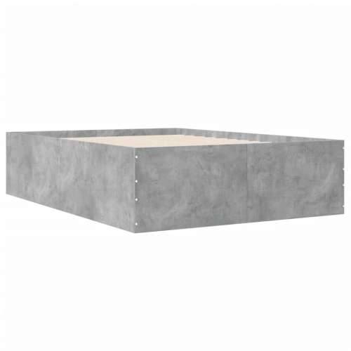 Okvir kreveta boja betona 140x190 cm od konstruiranog drva - Beton siva 140 x 190 cm 45 cm Cijena
