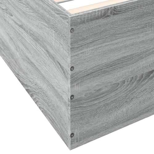 Okvir za krevet boja hrasta 140x190 cm od konstruiranog drva - Sivi hrast sonoma 140 x 190 cm 45 cm Cijena
