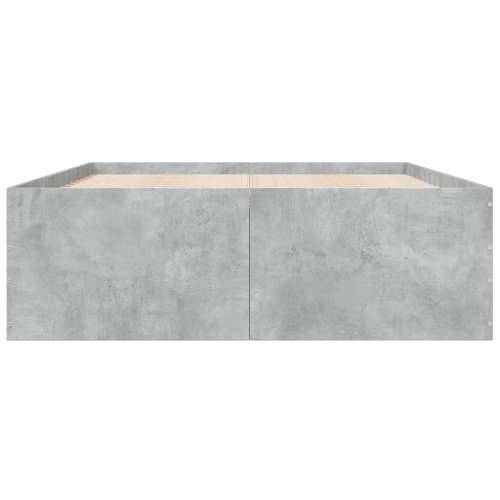 Okvir kreveta boja betona 120x190 cm od konstruiranog drva - Beton siva 120 x 190 cm 45 cm Cijena