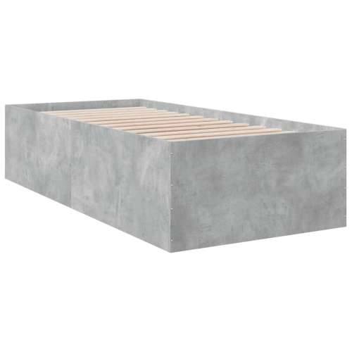 Okvir kreveta boja betona 90 x 190 cm od konstruiranog drva - Beton siva 90 x 190 cm 45 cm Cijena