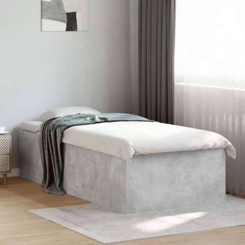 Okvir kreveta boja betona 90 x 190 cm od konstruiranog drva - Beton siva 90 x 190 cm 45 cm Cijena