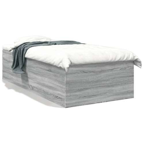 Okvir za krevet boja hrasta 90x190 cm od konstruiranog drva - Sivi hrast sonoma 90 x 190 cm 45 cm Cijena