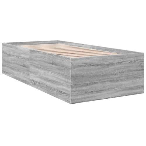 Okvir za krevet boja hrasta 90x190 cm od konstruiranog drva - Sivi hrast sonoma 90 x 190 cm 45 cm Cijena