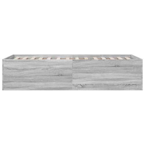Okvir za krevet boja hrasta 90x190 cm od konstruiranog drva - Sivi hrast sonoma 90 x 190 cm 45 cm Cijena