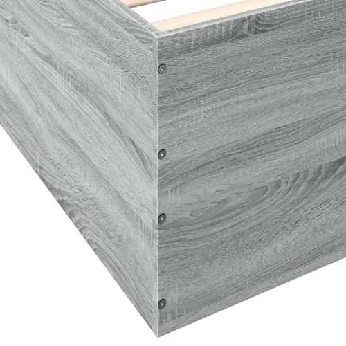 Okvir za krevet boja hrasta 90x190 cm od konstruiranog drva - Sivi hrast sonoma 90 x 190 cm 45 cm Cijena