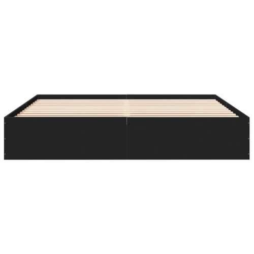 Okvir za krevet crni 180 x 200 cm konstruirano drvo - Crna 180 x 200 cm 35 cm Cijena