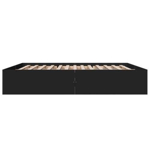 Okvir za krevet crni 180 x 200 cm konstruirano drvo - Crna 180 x 200 cm 35 cm Cijena