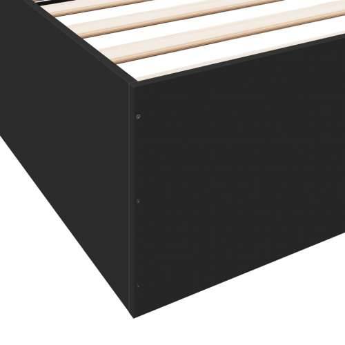 Okvir za krevet crni 180 x 200 cm konstruirano drvo - Crna 180 x 200 cm 35 cm Cijena