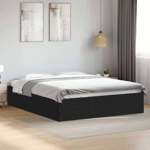 Okvir za krevet crni 160x200 cm konstruirano drvo - Crna 160 x 200 cm 35 cm Cijena