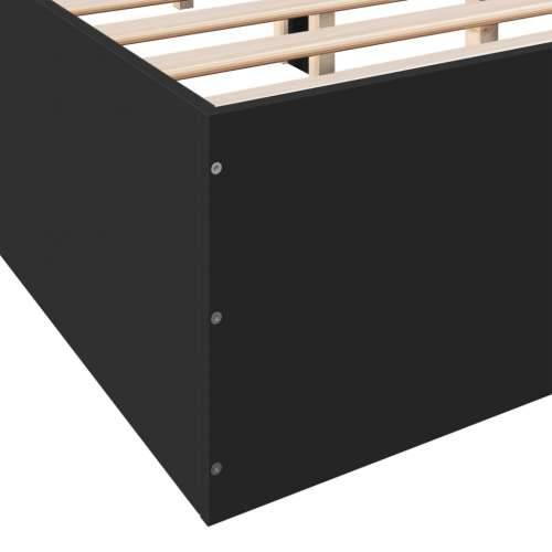 Okvir za krevet crni 160x200 cm konstruirano drvo - Crna 160 x 200 cm 35 cm Cijena