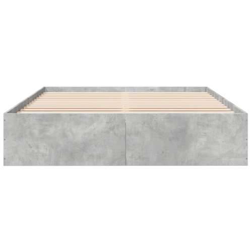 Okvir kreveta siva boja betona 160x200 cm od konstruiranog drva - Beton siva 160 x 200 cm 35 cm Cijena