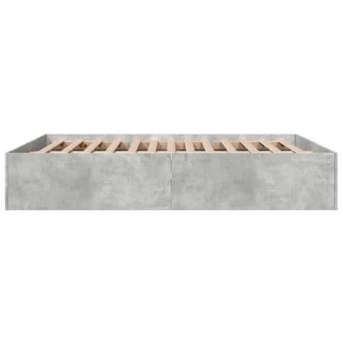 Okvir kreveta siva boja betona 160x200 cm od konstruiranog drva - Beton siva 160 x 200 cm 35 cm Cijena