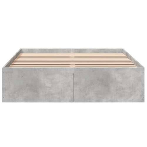 Okvir kreveta siva boja betona 140x200 cm od konstruiranog drva - Beton siva 140 x 200 cm 35 cm Cijena