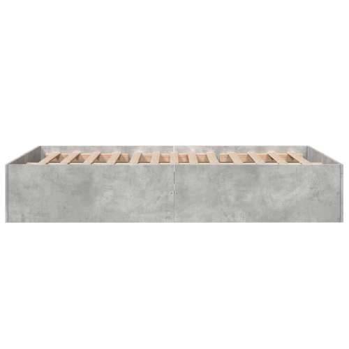 Okvir kreveta siva boja betona 140x200 cm od konstruiranog drva - Beton siva 140 x 200 cm 35 cm Cijena