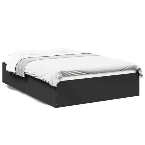Okvir kreveta crni 120 x 200 cm od konstruiranog drva - Crna 120 x 200 cm 35 cm Cijena
