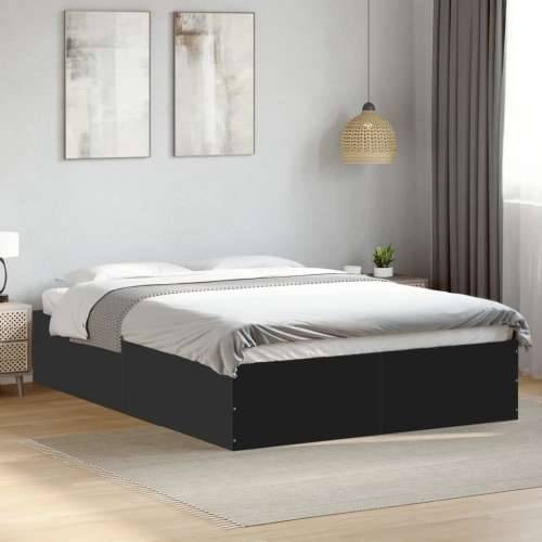 Okvir kreveta crni 120 x 200 cm od konstruiranog drva - Crna 120 x 200 cm 35 cm Cijena
