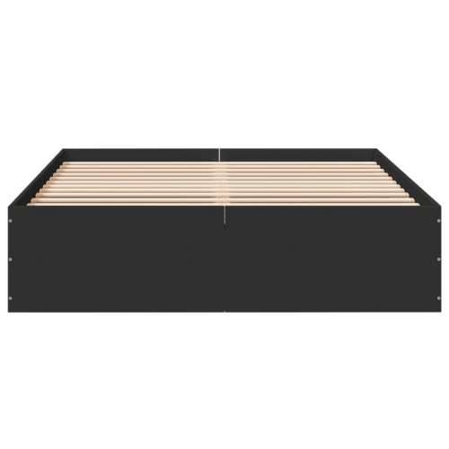 Okvir kreveta crni 120 x 200 cm od konstruiranog drva - Crna 120 x 200 cm 35 cm Cijena