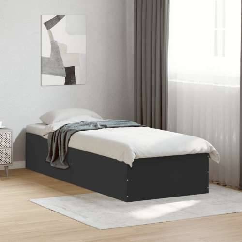 Okvir za krevet crni 90x200 cm konstruirano drvo - Crna 90 x 200 cm 35 cm Cijena